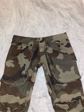 Faith Connexion Cropped Camo Cargo Pants